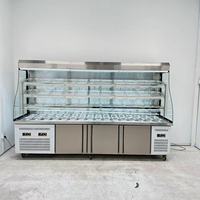 Meilleures ventes : Vitrine réfrigérée de présentation en acier inoxydable pour restaurant, pour hotpot, malatang, légumes et services de traiteur