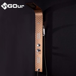 Panel de Ducha de Lujo Multifuncional de Acero Inoxidable 304 con Efecto Cascada y Lluvia, Sistema de Torre para Baño, Agua Fría y Caliente - Product Image 6