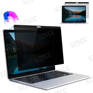 Pellicola protettiva per schermo con filtro Privacy rimovibile in pelle a doppia faccia magnetica antiriflesso all'ingrosso per Macbook Air 13.3 pollici