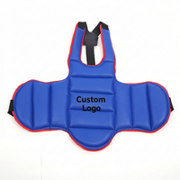 Protège-poitrine en PU épaissi TOPN pour Taekwondo, protection corporelle de karaté avec logo personnalisé, armure de combat à absorption des chocs hautement élastique