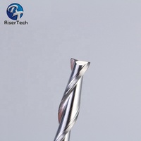 Chiper prix cnc outils fabricant deux flûte plat carré de coupe fraise en bout pour le peu de routeur en bois MDF en bois dur