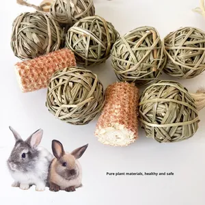Eco-Friendly Bird <strong>Parrot</strong> Teething Chew <strong>Toy</strong> String Grass Ball Natural Medium Size 52g Indoor Outdoor Cleaning Teeth Fun - Product Image 3