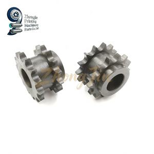 Pignon de chaîne de levage de papier C5.017.131 14 dents, double rangée, pour levage et abaissement, pièces de machines d'impression Heidelberg - Product Image 2