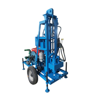 Mini perceuse hydraulique diesel portable, 1-60 m, pour forer des trous dans l'eau, sur plate-forme, avec roue