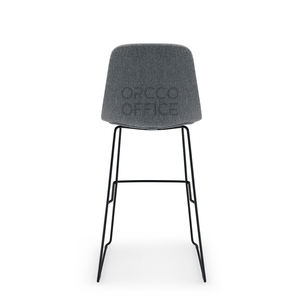 Дизайн, Офисная домашняя кухня, кофейня, кафе, полипропиленовая цветная ткань, мягкое сиденье, современный металлический каркас, высокий барный стул - Product Image 2