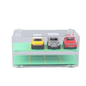 Boîte d'affichage de voiture modèle moulé sous pression transparente boîte de rangement de voiture jouet pour voiture modèle à l'échelle 1/64