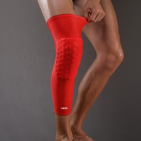 Genouillère réglable unisexe VBOSi 3024 Pro en EVA, design nid d'abeille, antidérapante, support étendu, pour haltérophilie et volleyball