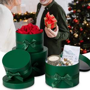 Elegante scatola di cartone di alta qualità materiale riciclato imballaggio portatile con nastro <span class=keywords><strong>regali</strong></span> contenitori di stoccaggio decorativi - Product Image 5