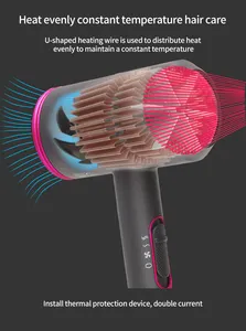 En çok satan profesyonel negatif İyonik saç kurutma makinesi negatif iyon UV fön makinesi difüzör