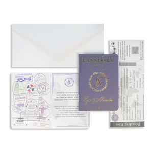 Haute qualité personnalisé Ins Style marine <span class=keywords><strong>passeport</strong></span> carte d'embarquement <span class=keywords><strong>mariage</strong></span>/fête cartes d'invitation avec avion en métal acrylique pour <span class=keywords><strong>mariage</strong></span> - Product Image 1