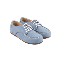 Chaussures mocassins en cuir véritable bleu, design classique de chaussures bateau, semelle respirante et flexible, parfaites pour un usage quotidien et décontracté