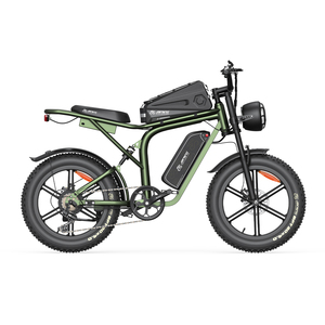 Vélos électriques de montagne avec batterie amovible 48V17AH, cadre en acier haute teneur en carbone de 20 pouces avec sac de rangement pour la conduite tout-terrain sur terrains variés - Product Image 1