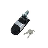 Loquet de compression noir en zinc moulé sous pression MS609, poignée en T réglable à ressort robuste, serrure plate ANSI Grade 3 pour camping-car industriel