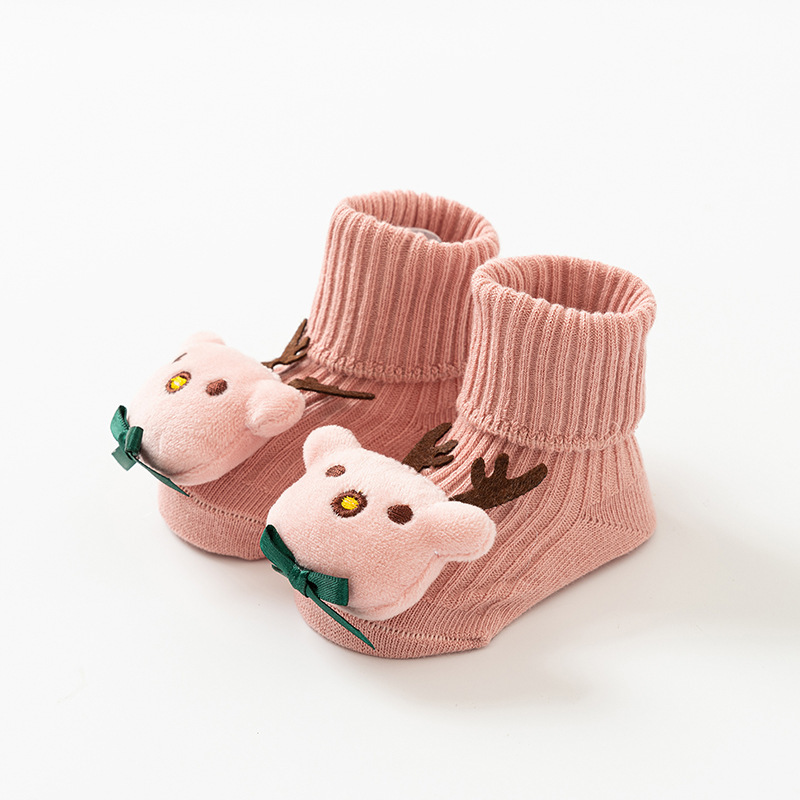 Cerf de Noël rose
