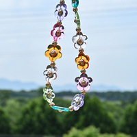 Collier de perles en acrylique Haomi, coloré, plaqué or, avec breloque intercalaire, bijoux pour femme, tendance, marguerite, vente en gros, cadeau personnalisé