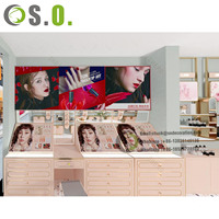 Magasin de salons de beauté Magasin de cosmétiques Décoration Design Vitrine de beauté Salon de beauté Décoration intérieure pour onglerie
