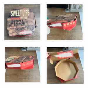 Scatole per Pizza Ottagonali Nere Personalizzate Economiche 20x20 40x40 <span class=keywords><strong>30x30</strong></span> 12x12 33 18 cm 16 14 10 18 Pollici con Logo - Product Image 5