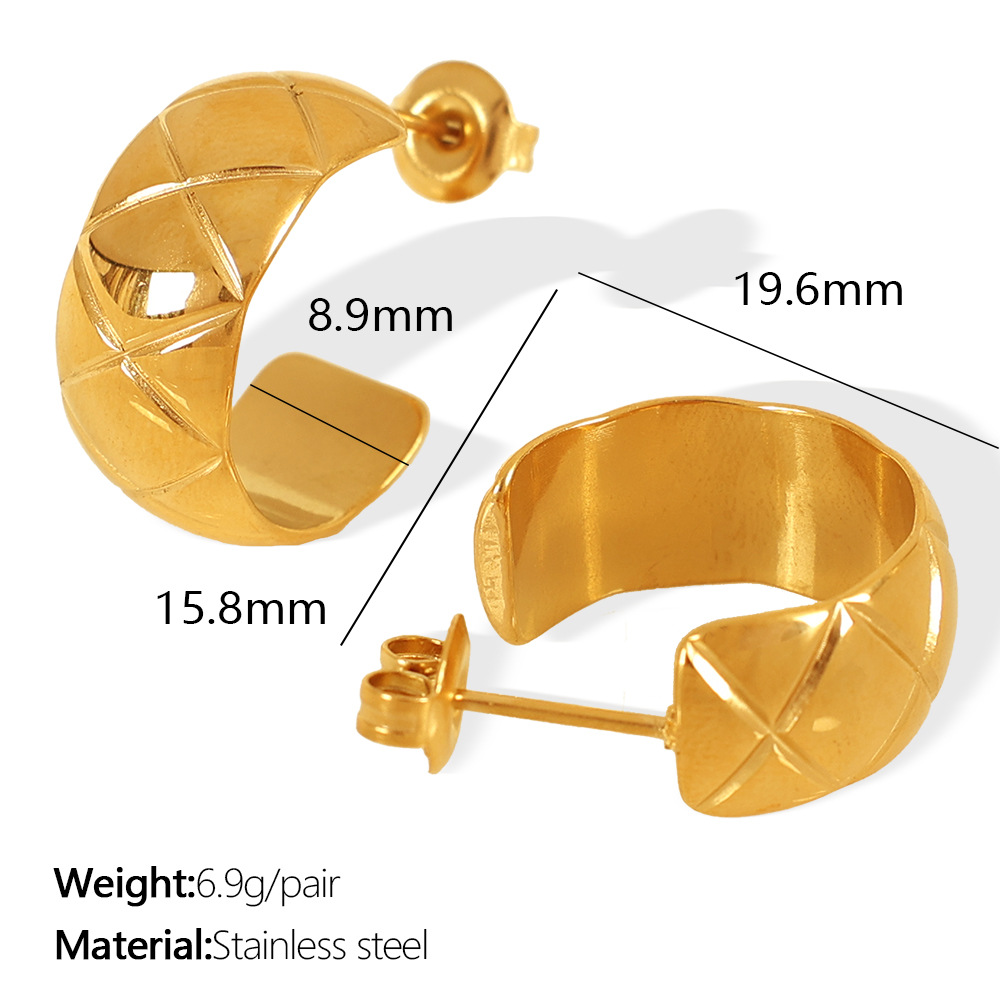 EH04 Large Gold Earrings