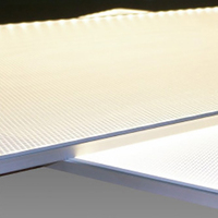 Edgelit personnalisé PMMA Laser pointillé/V panneau de guidage de lumière de coupe LGP Lumisheet