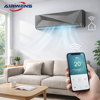 Climatiseur split intelligent Airwens 9000 BTU 110 V 60 Hz à fréquence fixe, refroidissement et chauffage, avec contrôle par application, pour salon