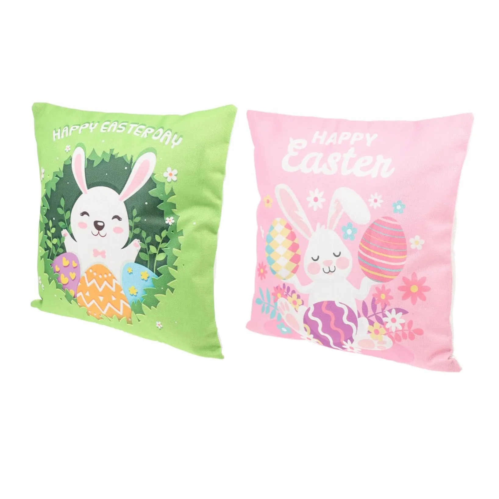 MU Custom Size Ostern Kissen bezug 40x40 Hase Kissen bezug Quadrat Ostern Kissen bezug Kaninchen Wurf kissen bezug