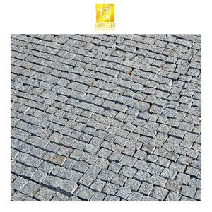 Carreaux d'allée de <span class=keywords><strong>jardin</strong></span> gris, Cube fendu en pierre de granit, bon marché, pavé, vente en gros - Product Image 3