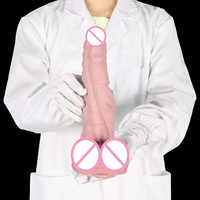 Nouveau Dildo de Simulation Double Plaisir pour Femmes, Faux Vagin, Jouet Sexuel Adulte, Design Ergonomique, Dildo Confortable pour Poupée Sexuelle
