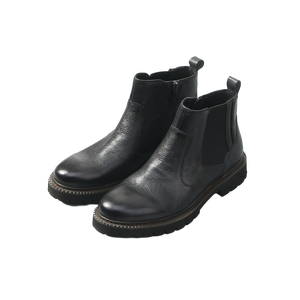 Bottes en cuir de style britannique pour hommes, chaussures en cuir à plateforme, chaussures en cuir à tige haute, chaussures en cuir formelles pour hommes, bottes de ville, bottes <span class=keywords><strong>Chelsea</strong></span> pour hommes - Product Image 3