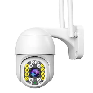 2MP Kamera Keamanan WIFI Nirkabel Kamera Keamanan Rumah Kamera Pengintai Dalam Ruangan Luar Ruangan 1080P Mini Kecepatan PTZ Cam