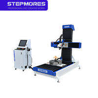 Machine de fraisage CNC à 5 axes avec contrôleur RTCP et RichAuto, à broche unique, pour la sculpture et la gravure sur bois
