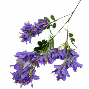 Seda <span class=keywords><strong>Jacaranda</strong></span> Mimosifolia flor tallo hoja verde 3 tenedores árbol de <span class=keywords><strong>Jacaranda</strong></span> Artificial Navidad escuela Año Nuevo chino - Product Image 3