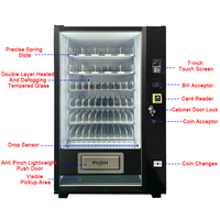 Distributeur automatique BESTZONE 36 sélections en acier avec écran tactile 7 pouces, conforme ADA, SDK activé, paiement par QR code et carte de crédit