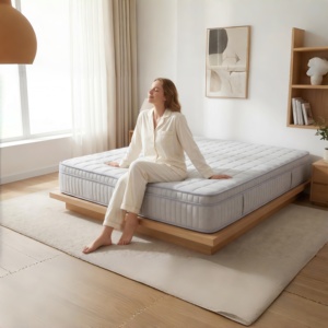 Matelas en mousse à mémoire de forme haute densité, tailles Twin, Full, Queen, confort doux, respirant, avec housse tricotée, enroulable, pour lit à domicile - Product Image 2