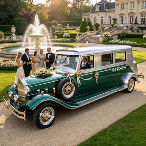 Voiture électrique vintage durable au look élégant et stylé pour le jardin, la villa, les zones panoramiques et les voyages touristiques - Product Image 1