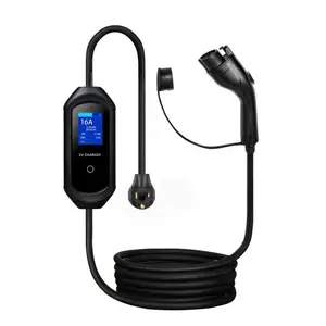 Adjustable Portable EV Charger Type 2 7KW 16A 32A 3 Plugs Electric Vehicle Car Charger