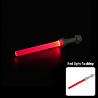 Sabre lumineux LED Space Wars pour figurines, ensemble d'éclairage LED pour sabre laser, alimenté par USB, ensembles de blocs de construction
