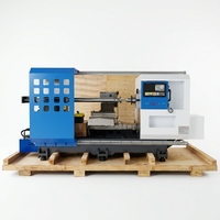 Machine de tournage CNC horizontale robuste pour métaux, pour la fabrication de casseroles et ustensiles de cuisine en acier inoxydable et aluminium, 4 axes, précision de 0,01 mm