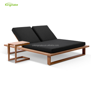 <span class=keywords><strong>Lettino</strong></span> <span class=keywords><strong>Vintage</strong></span> in legno per 2 persone <span class=keywords><strong>lettino</strong></span> da sole matrimoniale in teak di lusso per esterni al mare - Product Image 4