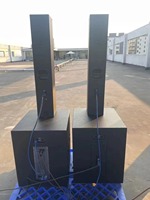 Altavoz de Columna Profesional MORIN F6 para Interiores/Exteriores, Subwoofer de 18 Pulgadas, 400W, Caja Activa de Madera Contrachapada