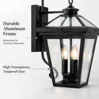 Lampes solaires de jardin vintage en aluminium de haute qualité, style antique, LED, base E27, indice de protection IP65, abat-jour en verre, 50 000 heures