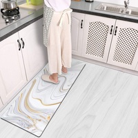 Tapis de cuisine antidérapant en PVC, imperméable à l'eau, personnalisé, tapis de sol, ensembles de tapis de cuisine antidérapant