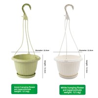 Pot Anggrek Plastik Chelsea Chia Pot Cross-border, Desain Minimalis Eropa, Kokoh dan Tahan Lama, Cocok untuk Balkon dan Dalam Ruangan