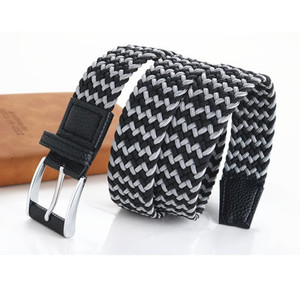 LQbelt 3.3CMファッション生地ベルト弾性ベルト織りメンズベルト女性用卸売工場 - Product Image 2