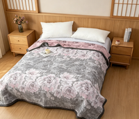 Plaid moderne en chanvre/coton écologique quatre saisons 200cm*230cm pour lit et canapé