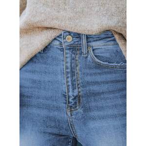 Sidefeel, pantalones vaqueros acampanados de calle alta para mujer, talla XL, elásticos, rasgados, desgastados, Zimbaplatinum, pantalones vaqueros transpirables - Product Image 6