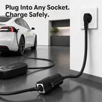 Adaptateur de sol pour VE sans fil de mise à la terre pour chargeur de VE portable, adaptateur de charge VE sans mise à la terre, chargeur de VE domestique
