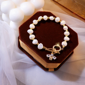 <span class=keywords><strong>Braccialetto</strong></span> di perle naturali di moda bracciale con stella barocca gioielli regalo per <span class=keywords><strong>ragazza</strong></span> - Product Image 1