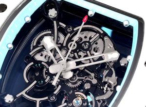 Nuevo Reloj Deportivo Mecánico de Alta Calidad con Esfera de Cristal de Zafiro, Resistente al Agua, Caja de Cerámica Blanca y Correa de Goma - Product Image 5