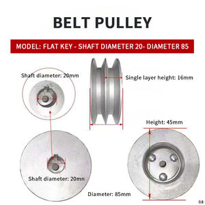 Poulie de boîte de vitesses <span class=keywords><strong>pour</strong></span> <span class=keywords><strong>micro</strong></span>-motoculteur, accessoires <span class=keywords><strong>pour</strong></span> motoculteur rotatif, machine à chaîne, plateau de courroie à double gorge - Product Image 3
