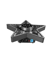 Luz LED RGB Retro de 150W con Efecto Cinco Estrellas 4 en 1, Luz de Efecto DJ con Control de Píxeles Bee Eye, Adecuada para KTV, Bares y